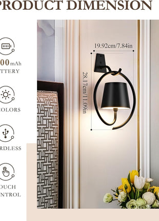 GlowGuard – LED Rechargeable Outdoor Wireless Wall Lamp