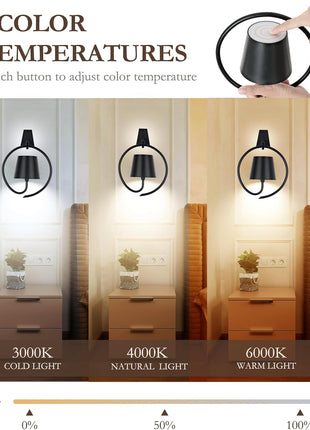 GlowGuard – LED Rechargeable Outdoor Wireless Wall Lamp