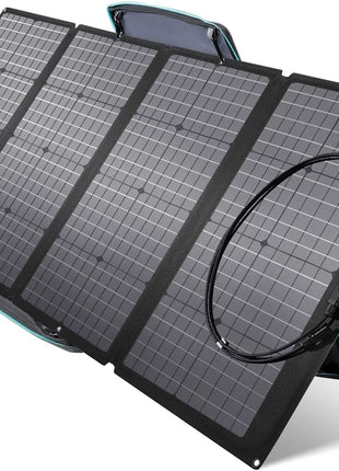 160W Portable Solar Panel for Power Station, Foldable Solar Charger with Adjustable Kickstand, Waterproof IP67 for Outdoor Camping,Rv,Off Grid System