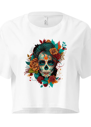 Women's AS Colour Crop Top – Sugar Skull 2