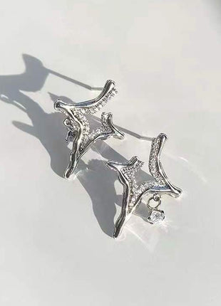 CelestialGems Asterism Earrings: Unique, Starry Style