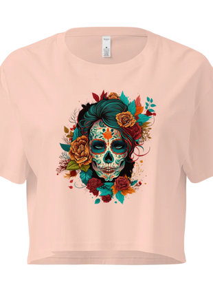 Women's AS Colour Crop Top – Sugar Skull 2